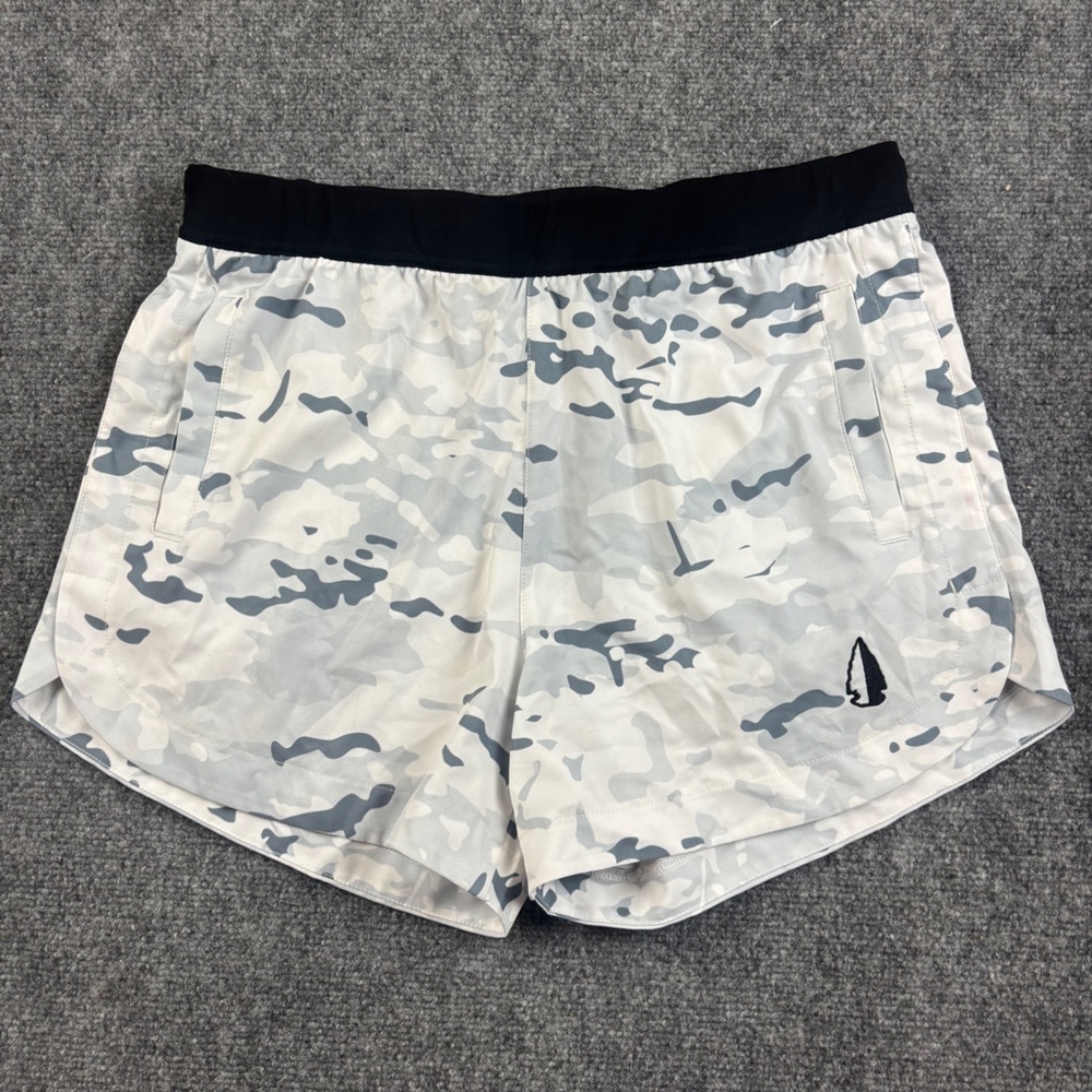 Men's Athletic Shorts in Gray Camo